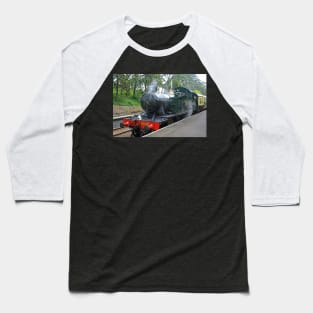 GWR Prairie Tank Locomotive Baseball T-Shirt